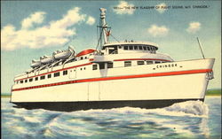 The New Flagship Of Puget Sound M. V. Chinook Boats, Ships Postcard Postcard