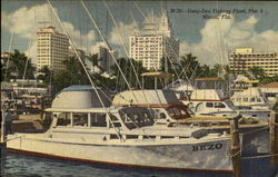 Deep Sea Fishing Fleet Miami, FL Postcard Postcard