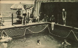 One Of The Two Outdoor Swimming Pools Boats, Ships Postcard Postcard