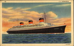 SS Normandie Postcard