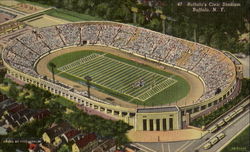 Buffalo's Civic Stadium New York Postcard Postcard