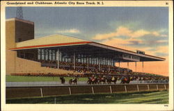 Grandstand And Clubhouse Postcard