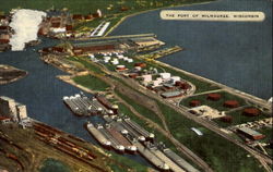 The Port Of Milwaukee Wisconsin Postcard Postcard