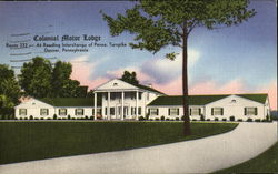 Colonial Motor Lodge, Route 222 Postcard