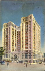 Hotel John Marshall Richmond, VA Postcard Postcard