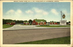 Brook's Tourist Court, U. S. 301 Petersburg, VA Postcard Postcard