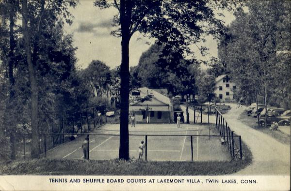 Tennis And Shuffle Board Courts, Lakemont Villa Twin Lakes Connecticut