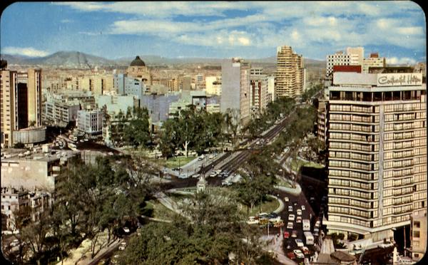 The Paseo De La Reforma Boulevard Mexico