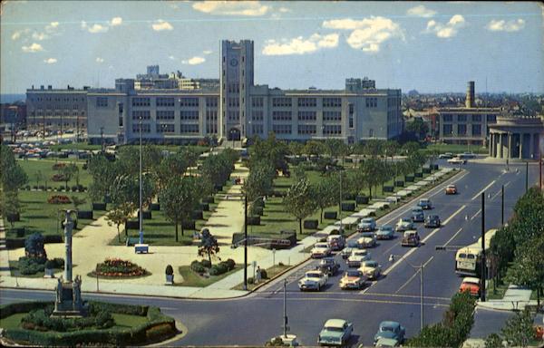 The Parkway With The Atlantic City High School New Jersey