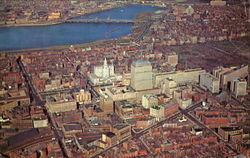 Air View Of A Few Of Boston's Newest Sky Scrapers Postcard