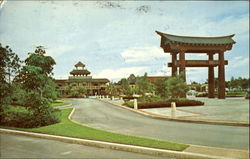 Scenic View Of Entrance To International Bazaar Freeport, Bahamas Caribbean Islands Postcard Postcard