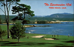 The Spectacular 18Th Pebble Beach Postcard