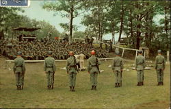 Infantry Squad Demonstration Camp Drum, NY Postcard Postcard