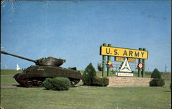 Main Entrance Fort Hood, TX Postcard Postcard