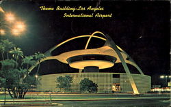 Theme Building Los Angeles International Airport Postcard