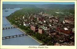 Harrisburg Hospital Area Postcard