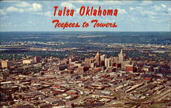 Tulsa Oklahoma Teepees To Towers Postcard Postcard