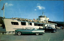 The Ticonderoga At Dock Lake George, NY Boats, Ships Postcard Postcard