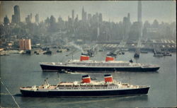 SS United States & S. S. America Postcard