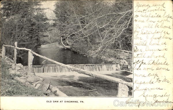 Old Dam At Dingmans Dingmans Ferry Pennsylvania