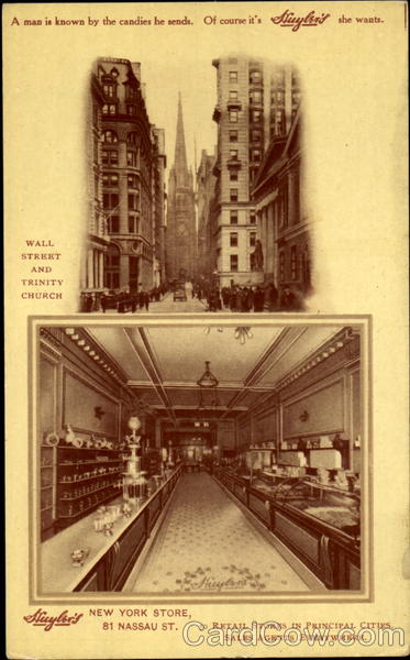 Huyler's New York Store, 81 Nassau St New York City