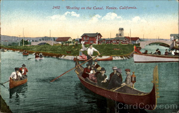 Boating On The Canal Venice California