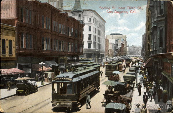 Spring Street, Third St Los Angeles California