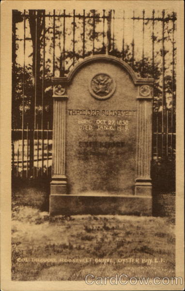 Col. Theodore Roosevelt Grave Oyster Bay New York