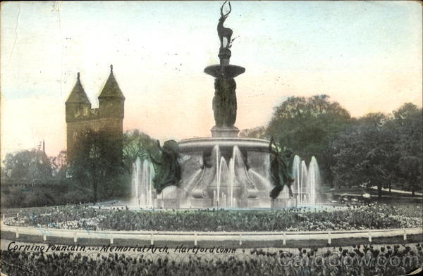 Corning Fountain And Memorial Arch Hartford Connecticut