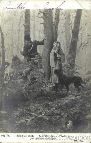 Sous Bois Par Le Brouiliard Par Alphouse Gaudefroy Canada