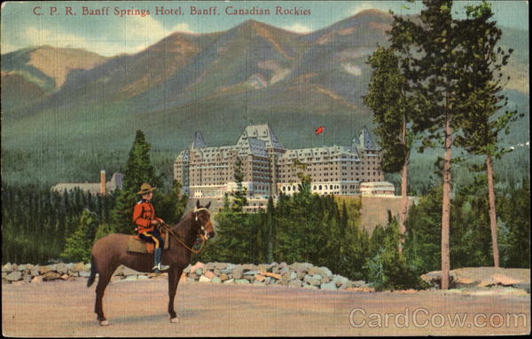 C. P. R. Banff Springs Hotel AB Canada Alberta