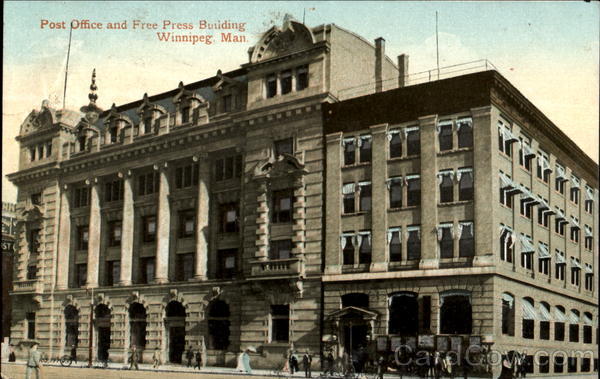 Post Office And Free Press Building Winnipeg MB Canada