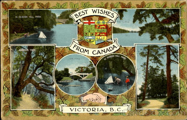 Best Wishes From Canada Victoria BC British Columbia