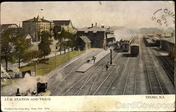 I. C. R. Station And Track Truro NS Canada Nova Scotia