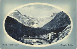 C. P. R. Station Glacier Postcard