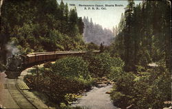 Sacramento Canon, Shasta Route Postcard