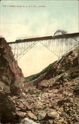 Steel Arch, W. P. & Y. Ry. Railroad (Scenic) Postcard Postcard