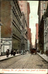 Wall Street Of Pittsburg, 4th Ave Postcard