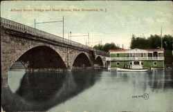 Albany Street Bridge And Boat House Postcard