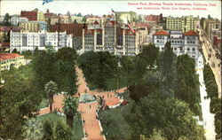 Central Park Los Angeles, CA Postcard Postcard