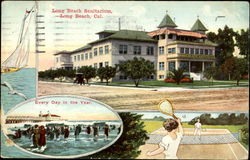 Long Beach Sanitarium California Postcard Postcard