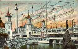 Hippodronie, Luna Park Coney Island, NY Postcard Postcard
