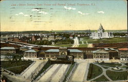 Union Station State House And Normal School Postcard