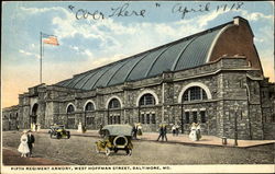 Fifth Regiment Armory, West Hoffman Street Baltimore, MD Postcard Postcard