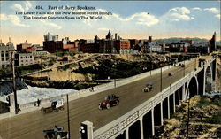 Part Of Busy Spokane Washington Postcard Postcard