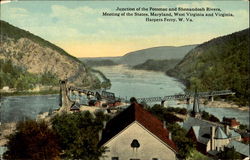 Junction Of Potomac And Shenandoah Rivers Postcard