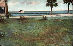 Keysle's Dock And New Smyrna Breeze Office New Smyrna Beach, FL Postcard Postcard