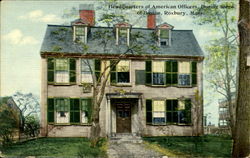 Headquarters Of American Officers Roxbury, MA Postcard Postcard