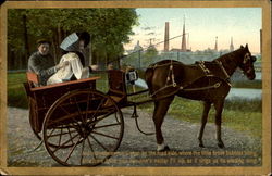 Horse Cart Postcard