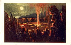 Inferno Of The Pacific Hawaiian Islands Postcard